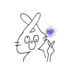 気分屋カラフルうさぎ（個別スタンプ：2）
