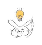 気分屋カラフルうさぎ（個別スタンプ：3）