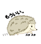 大人気フクロウとハリネズミ（個別スタンプ：21）