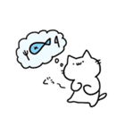 ねこのまんま しろねこ日和（個別スタンプ：14）