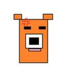 四角い くま（個別スタンプ：5）