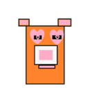 四角い くま（個別スタンプ：10）