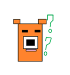 四角い くま（個別スタンプ：13）