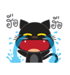 smile black cat（個別スタンプ：21）