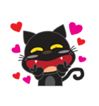 smile black cat（個別スタンプ：25）