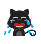 smile black cat（個別スタンプ：37）