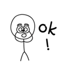 黒白マッチちゃんのカラフル日常（個別スタンプ：6）