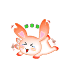 Rabbit with heart（個別スタンプ：4）