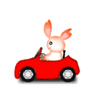 Rabbit with heart（個別スタンプ：6）