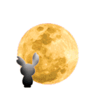 Rabbit with heart（個別スタンプ：7）