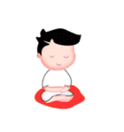 Rabbit with heart（個別スタンプ：9）