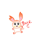 Rabbit with heart（個別スタンプ：19）