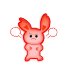 Rabbit with heart（個別スタンプ：23）