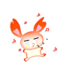 Rabbit with heart（個別スタンプ：24）