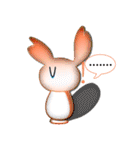 Rabbit with heart（個別スタンプ：26）