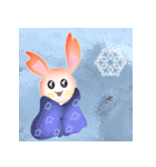 Rabbit with heart（個別スタンプ：29）