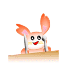 Rabbit with heart（個別スタンプ：39）