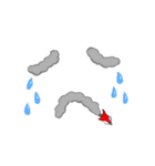 ひこうき雲で文字や記号（個別スタンプ：23）