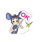 ねずみ娘（個別スタンプ：1）