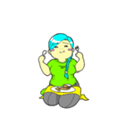 Luna the chubby Girl（個別スタンプ：6）