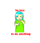 Luna the chubby Girl（個別スタンプ：22）