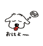 大きな白い犬（個別スタンプ：10）