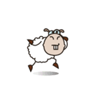 Funny and Fluffy-white Sheep Animated（個別スタンプ：8）