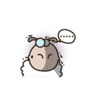 Funny and Fluffy-white Sheep Animated（個別スタンプ：9）