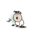 Funny and Fluffy-white Sheep Animated（個別スタンプ：10）