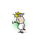 Funny and Fluffy-white Sheep Animated（個別スタンプ：17）