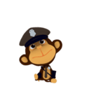 Awake Monkey Police 3D Animation TH（個別スタンプ：2）