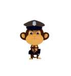 Awake Monkey Police 3D Animation TH（個別スタンプ：5）
