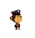 Awake Monkey Police 3D Animation TH（個別スタンプ：6）