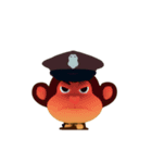 Awake Monkey Police 3D Animation TH（個別スタンプ：24）