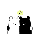 白くまさんと黒くまさん（個別スタンプ：3）