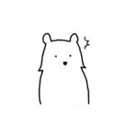 白くまさんと黒くまさん（個別スタンプ：11）