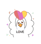 Candy Hearts Duck（個別スタンプ：12）