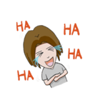 Long hair man（個別スタンプ：1）