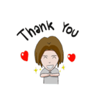 Long hair man（個別スタンプ：2）