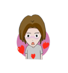 Long hair man（個別スタンプ：20）