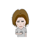 Long hair man（個別スタンプ：23）