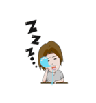 Long hair man（個別スタンプ：25）