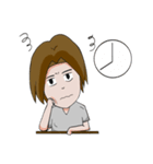 Long hair man（個別スタンプ：26）
