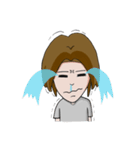 Long hair man（個別スタンプ：37）