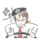 女性バス運転士スタンプ（個別スタンプ：4）