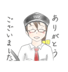 女性バス運転士スタンプ（個別スタンプ：6）
