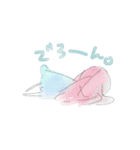 水彩系女子（個別スタンプ：22）