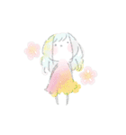 水彩系女子（個別スタンプ：23）