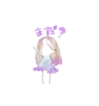 水彩系女子（個別スタンプ：34）