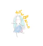 水彩系女子（個別スタンプ：37）